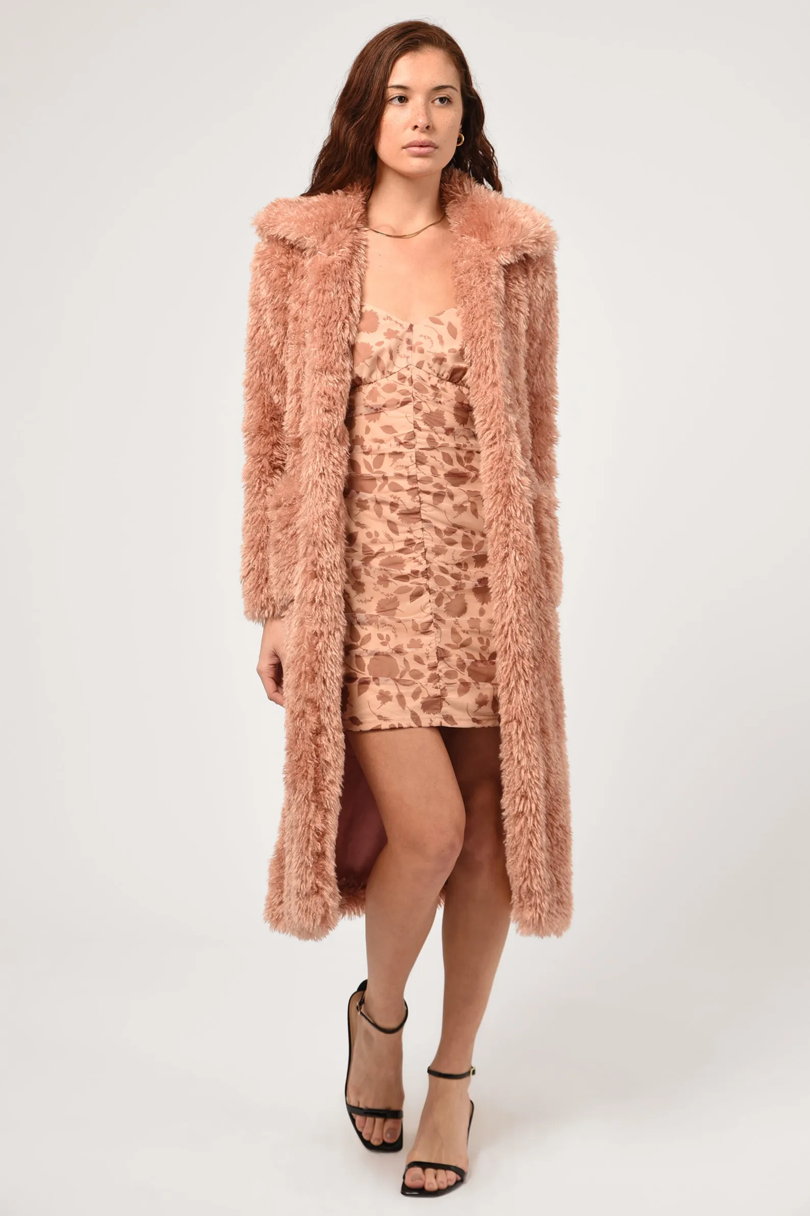 Kiera Faux Fur Long Coat