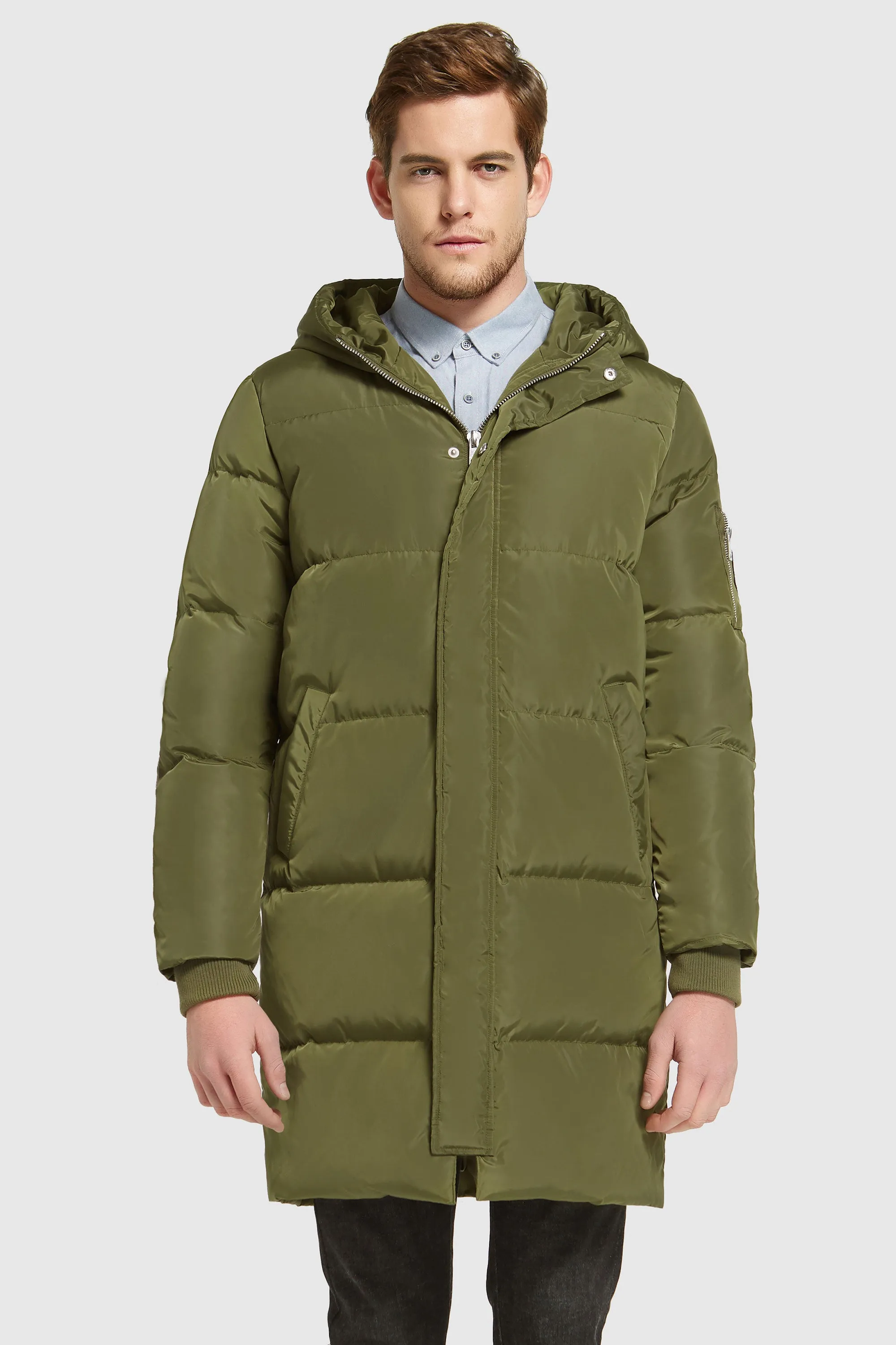 Knee Length Winter Thickened Down Jacket