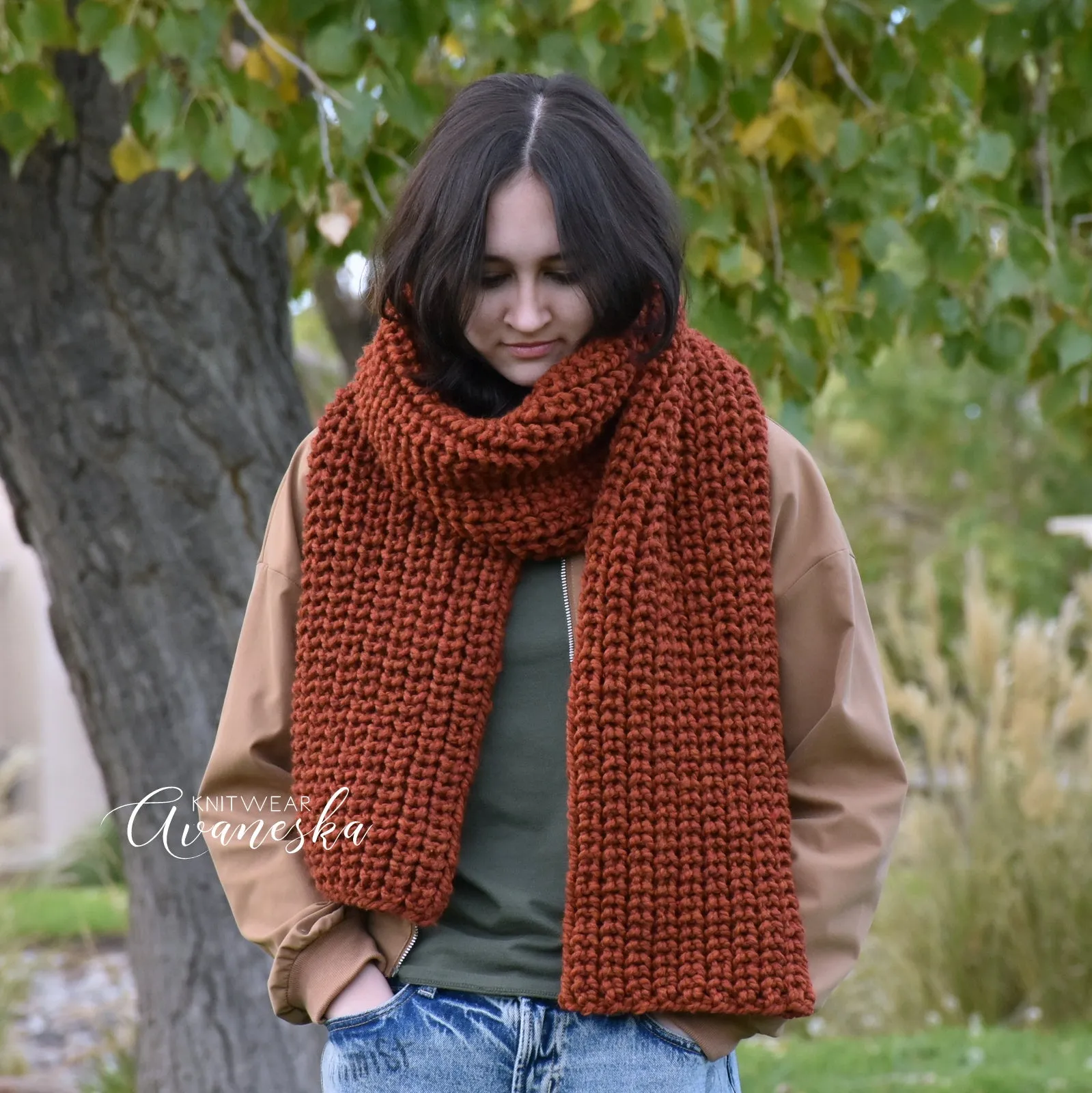 Knit Long Scarf | THE NOTINGHAM