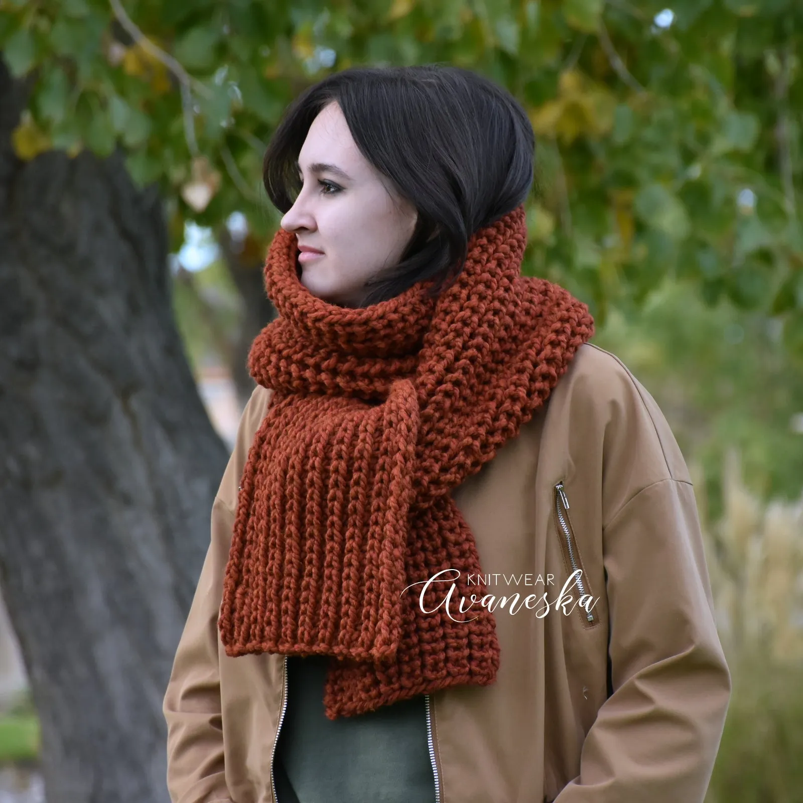 Knit Long Scarf | THE NOTINGHAM