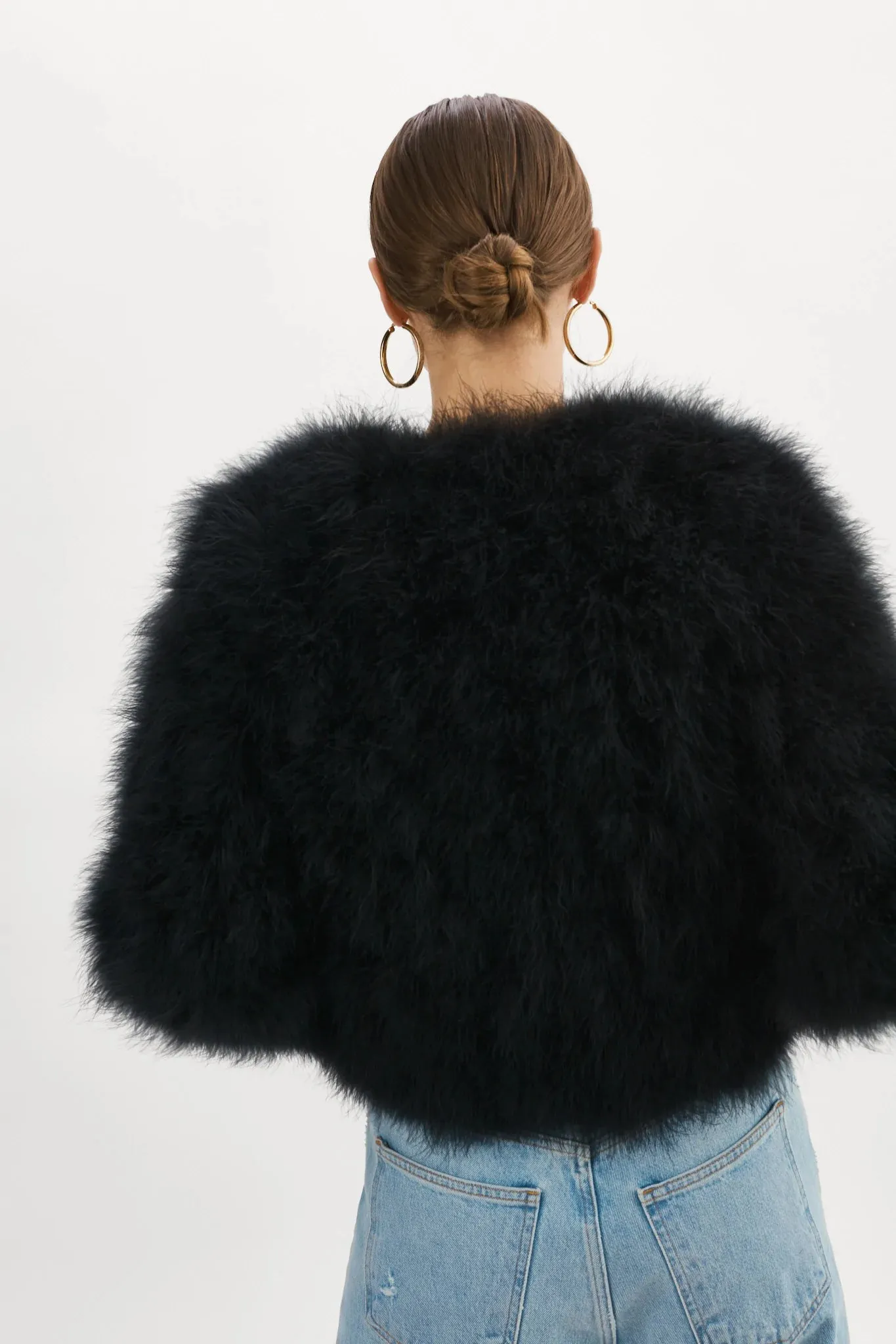 Lamarque Deora Feather Jacket- Black