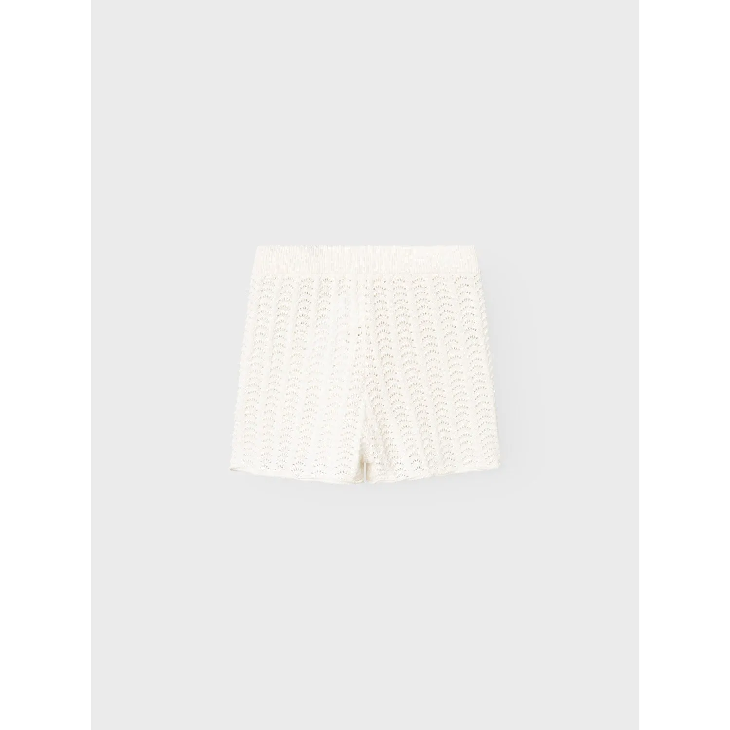 Lil'Atelier Coconut Milk Johanna Knit Shorts