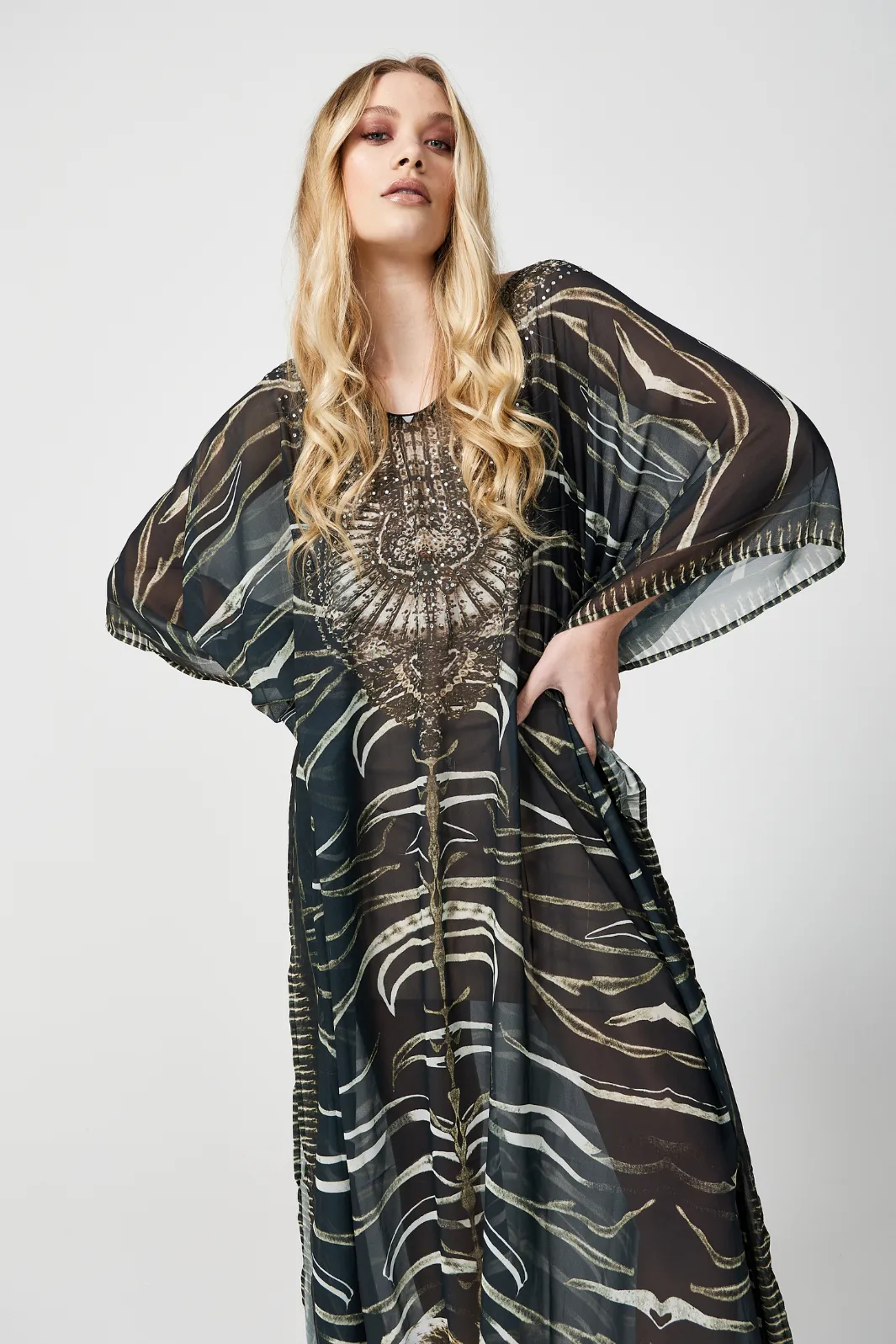 Long Black Kaftan