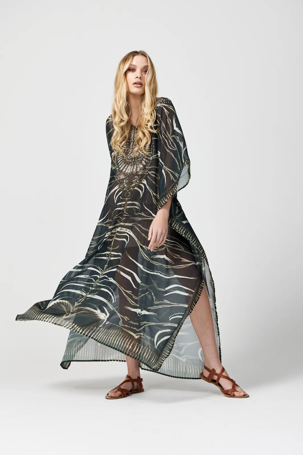 Long Black Kaftan