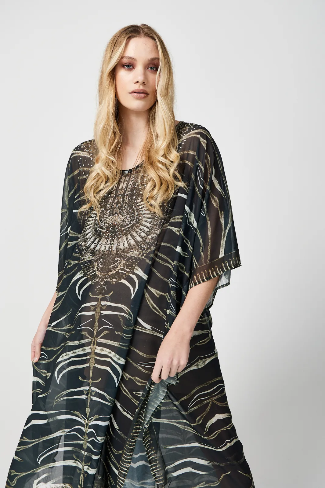 Long Black Kaftan