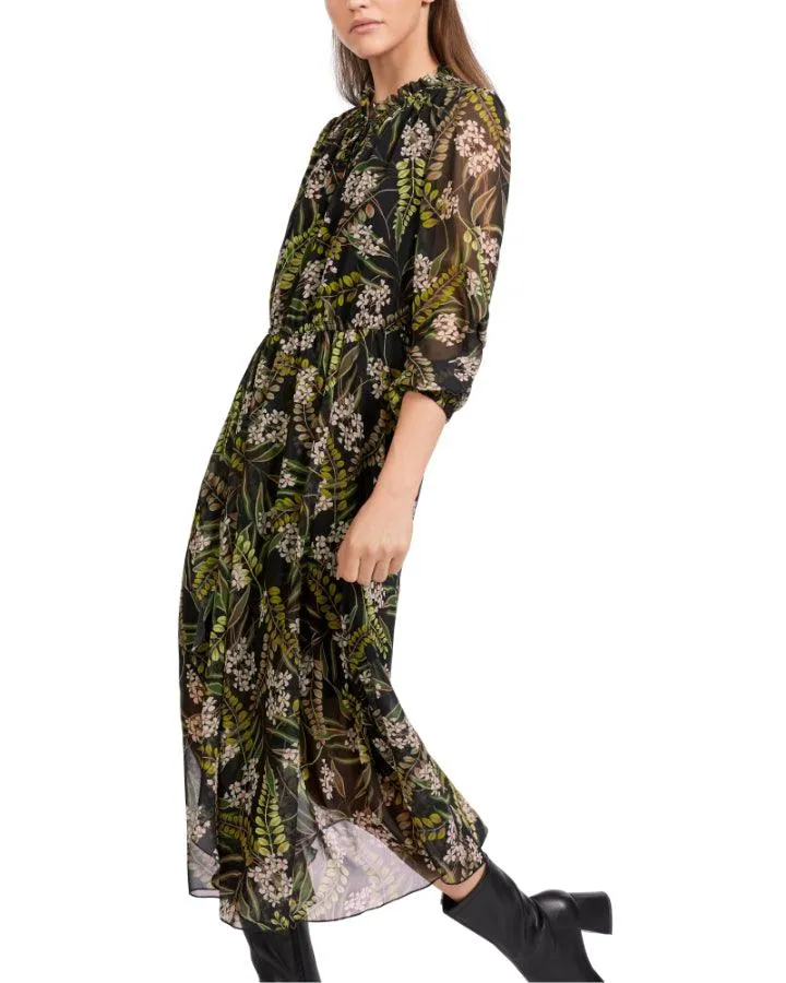 Marc Cain Floral Leaf Print Dress