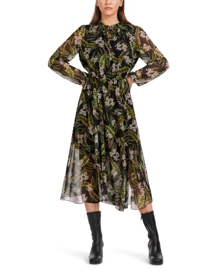 Marc Cain Floral Leaf Print Dress