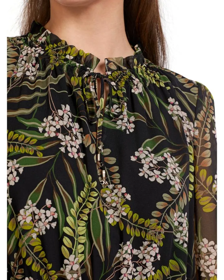 Marc Cain Floral Leaf Print Dress