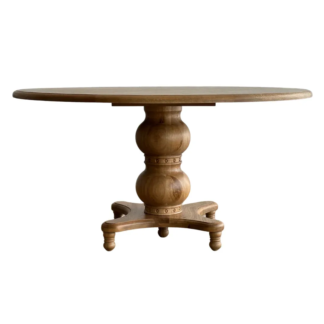 Marseilles Oakwood Round Dining Table 150cm