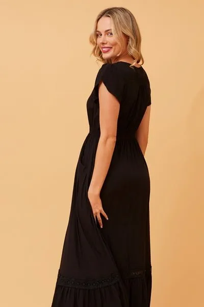 Minx Maxi Dress - Midnight Black