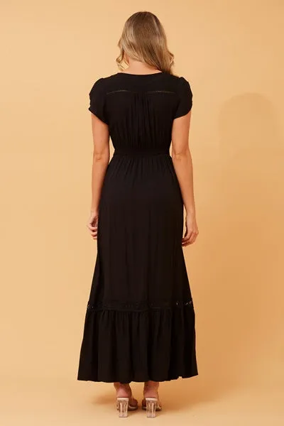 Minx Maxi Dress - Midnight Black