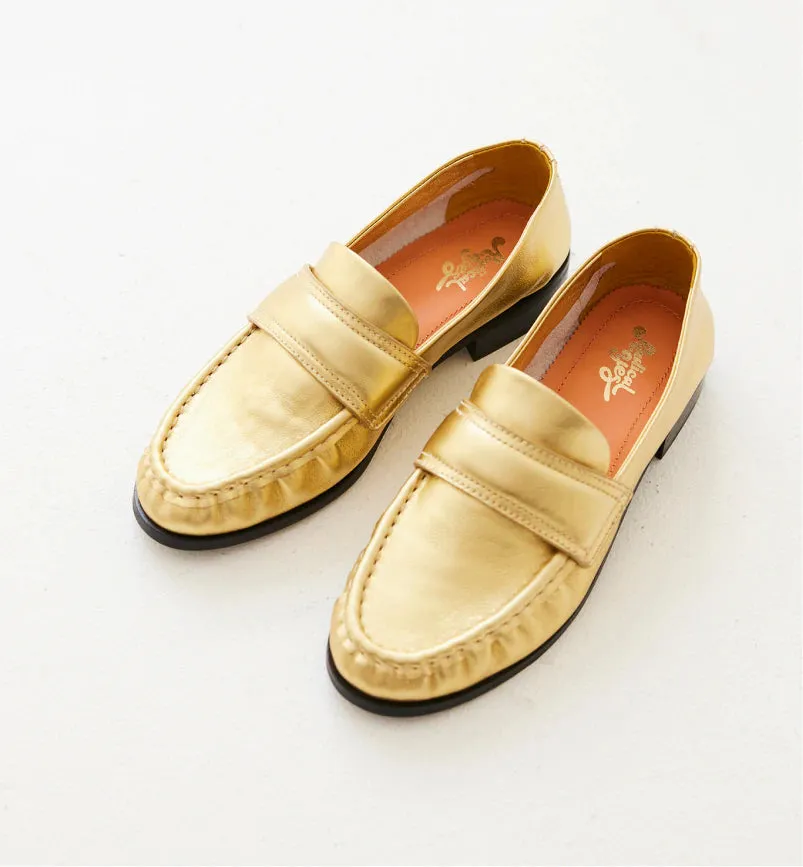 Miro Leather Loafer | Gold