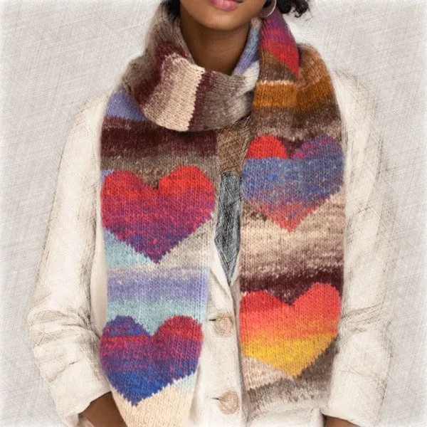 Noro Kureyon Heart Knit Scarf Kit