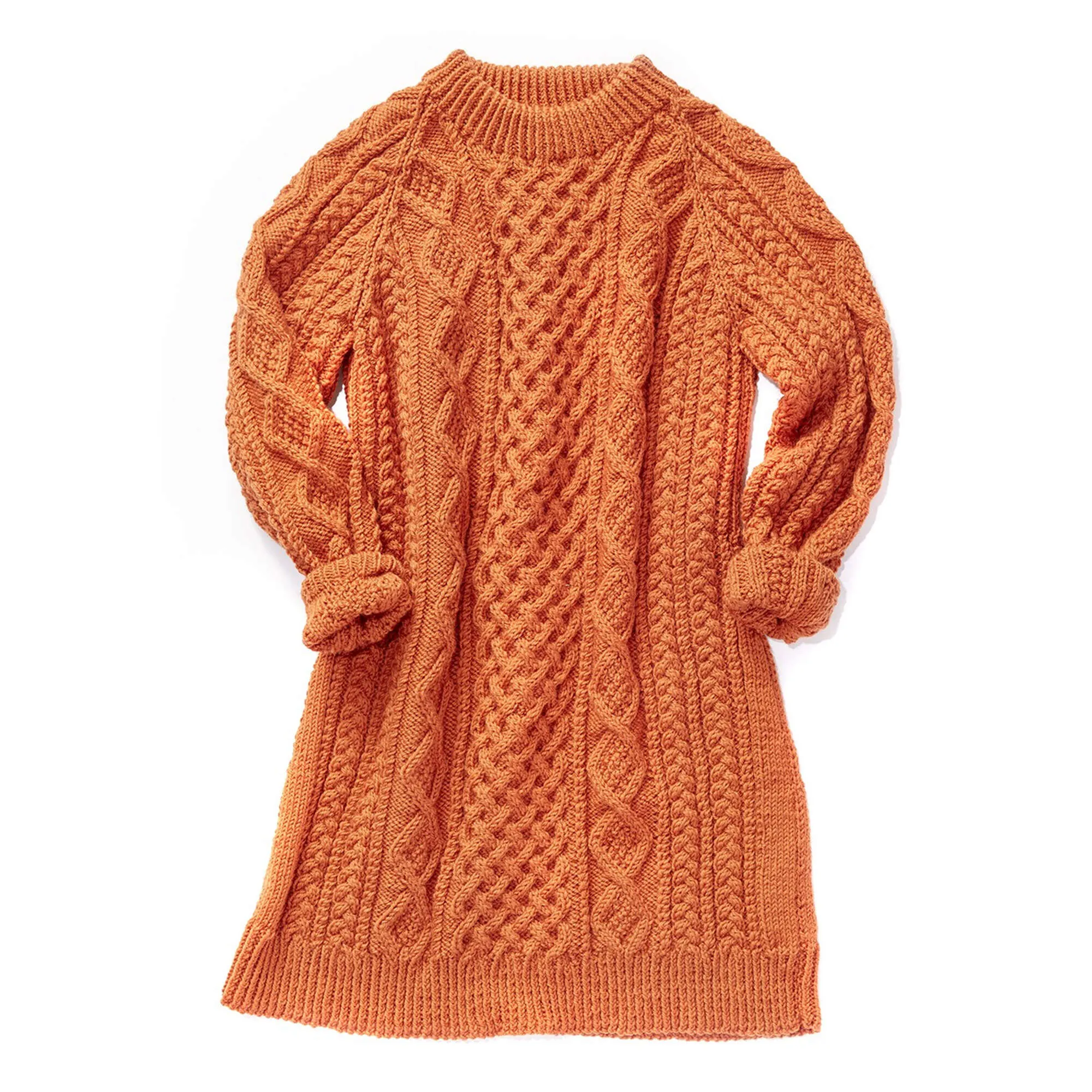 Patons Knit Honeycomb Aran Dress