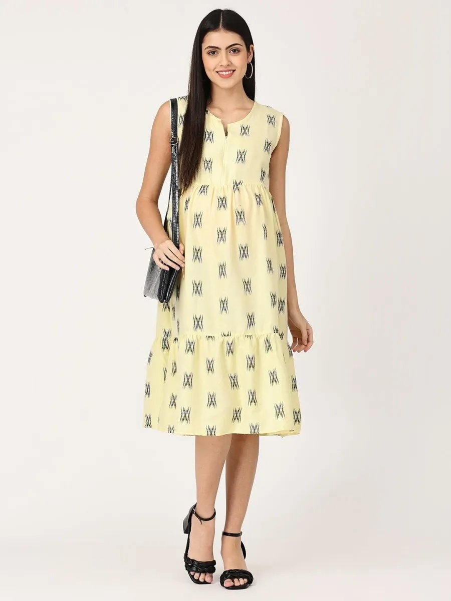 Pear Sorbet Maternity and Nursing Kurti Dress