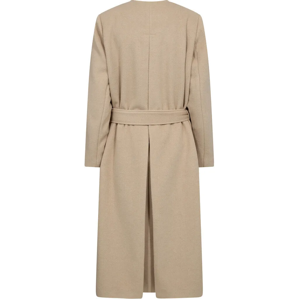 Pieszak Willa Wool Long Coat in Beige