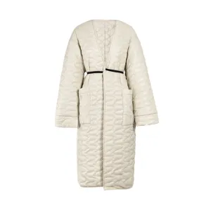 Pre Order:  Quilted Lace-Up Padded Thick Coat