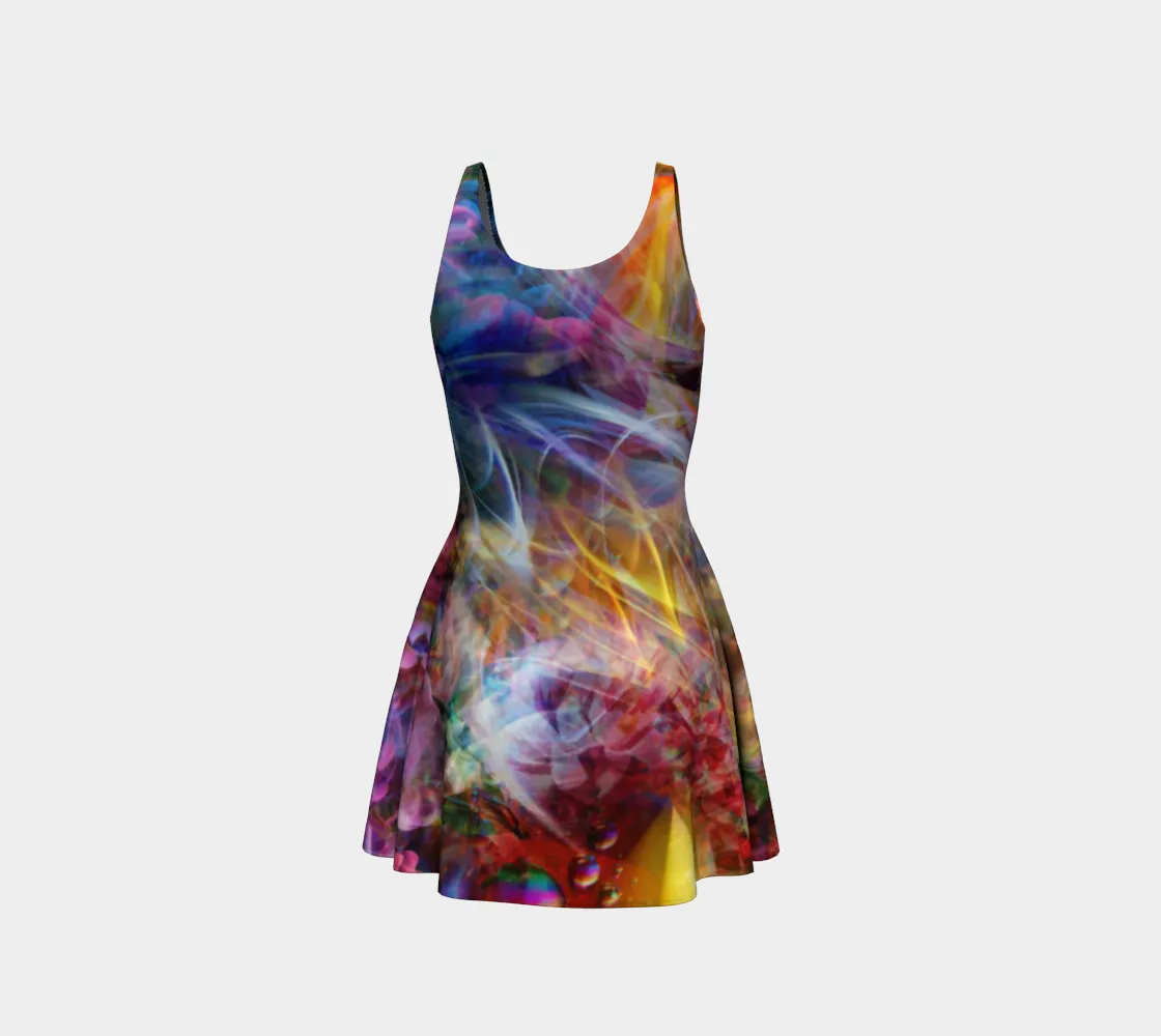 Psychedelic Circus Flare Dress