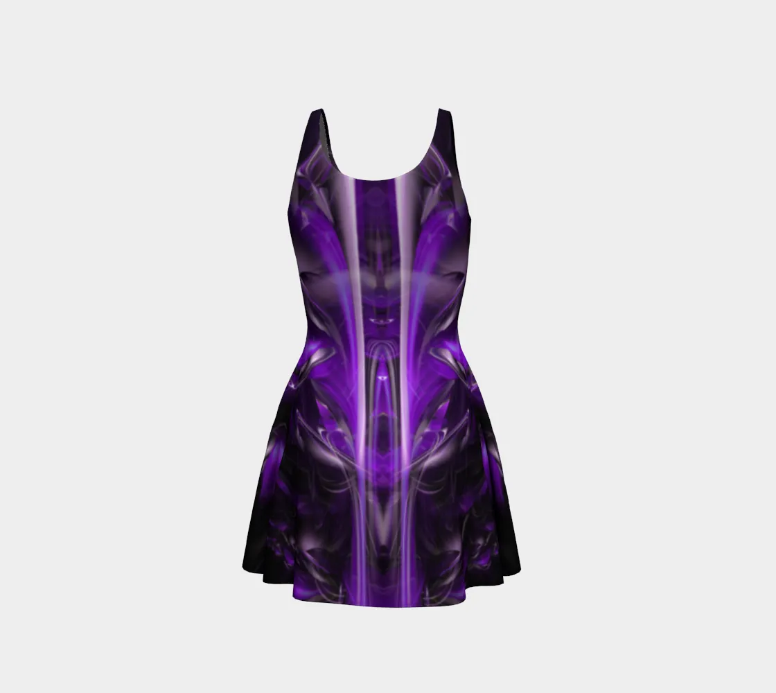 Purple Alien Flare Dress