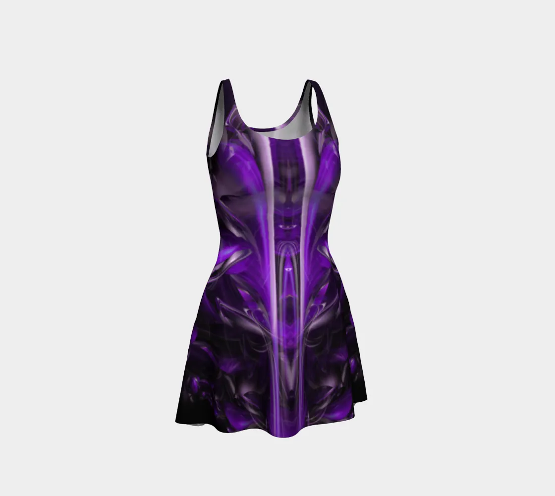 Purple Alien Flare Dress