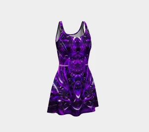 Purple Portal Flare Dress