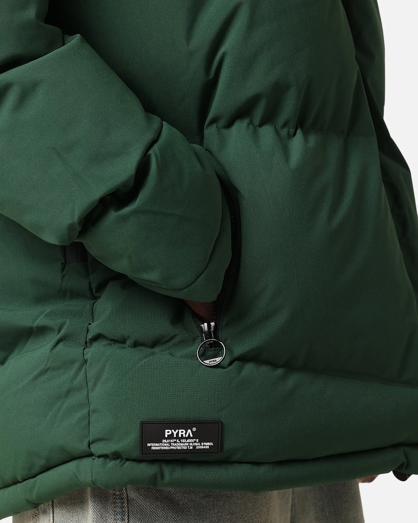 Pyra Padded Puffa Jacket Green