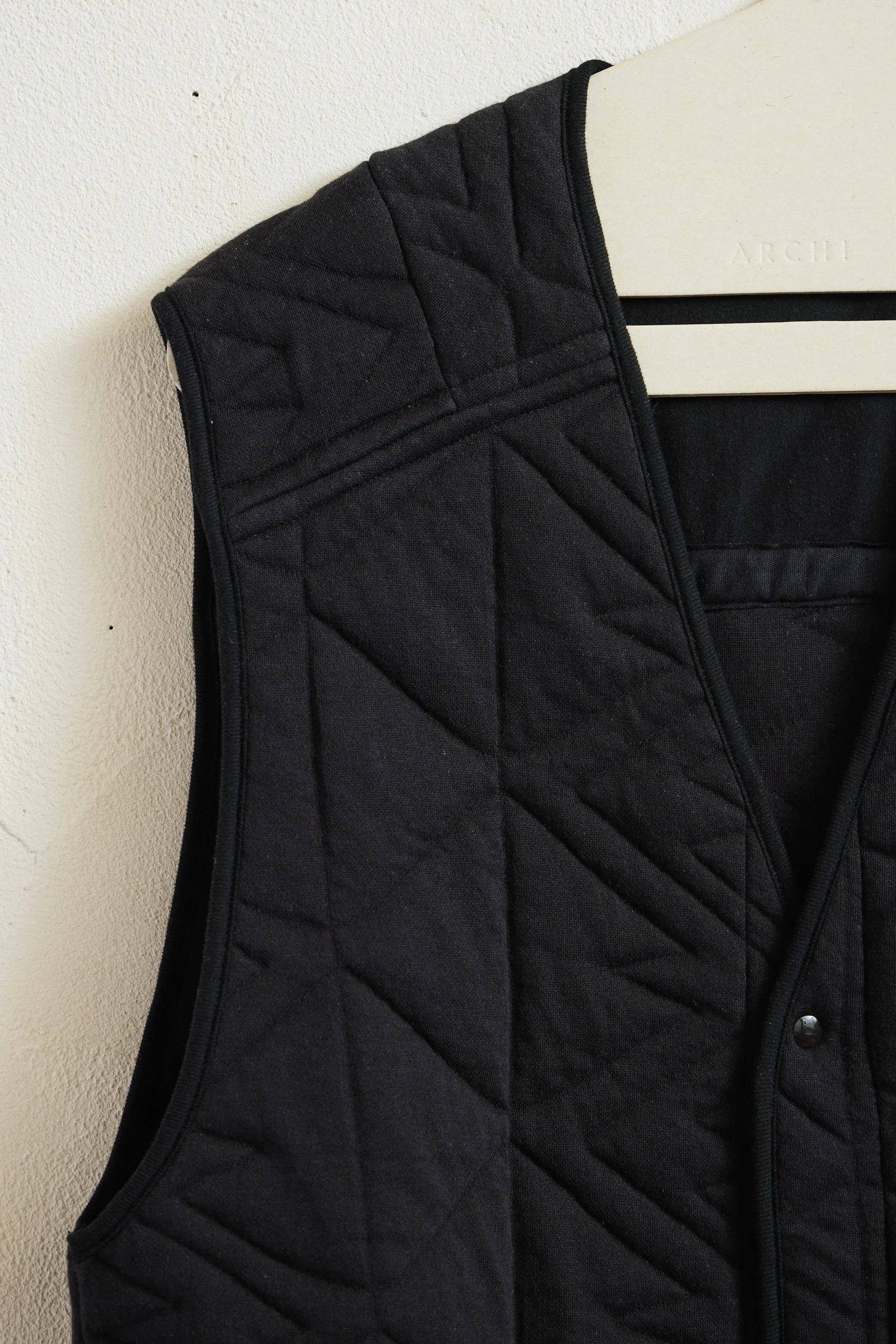 Quilt Jaquard Long Vest