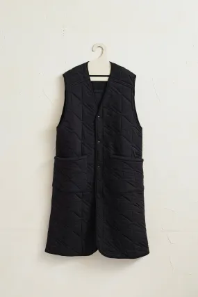 Quilt Jaquard Long Vest