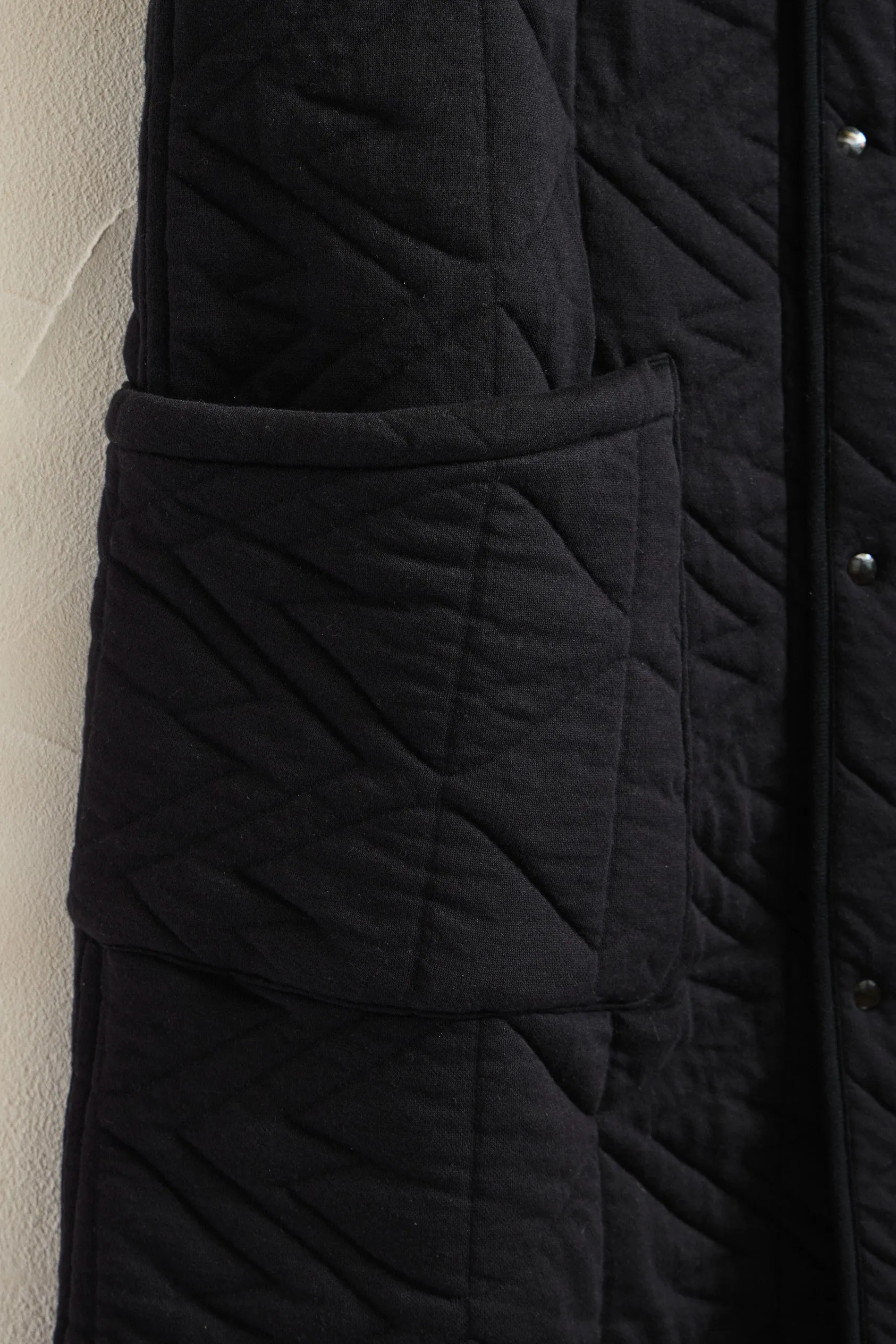 Quilt Jaquard Long Vest