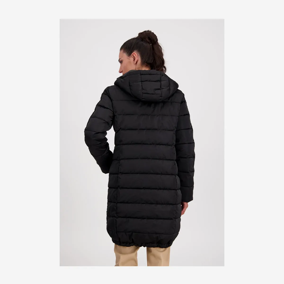 QUILTED COAT WITH HOOD