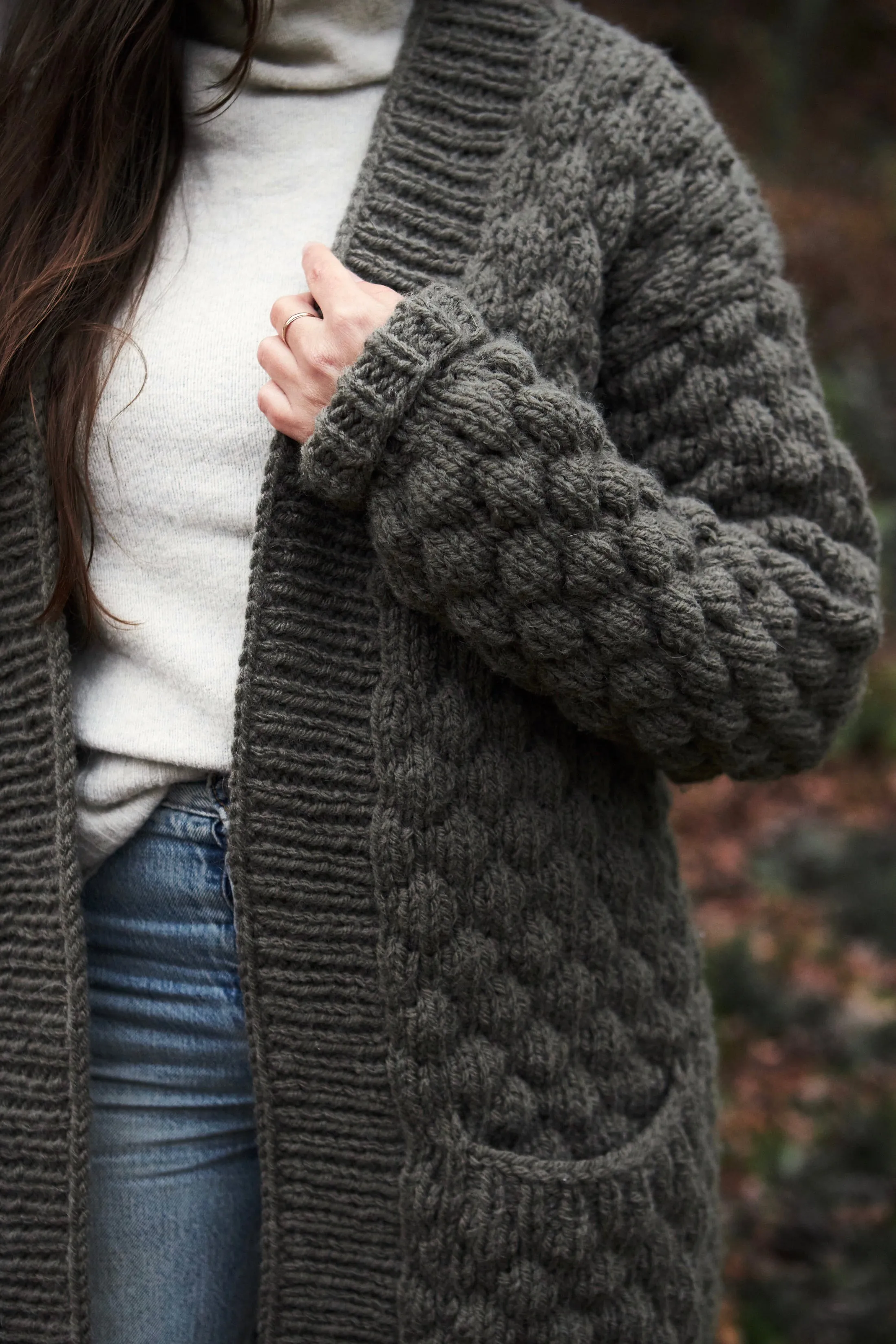 Quilted Sweater Coat (Knit)