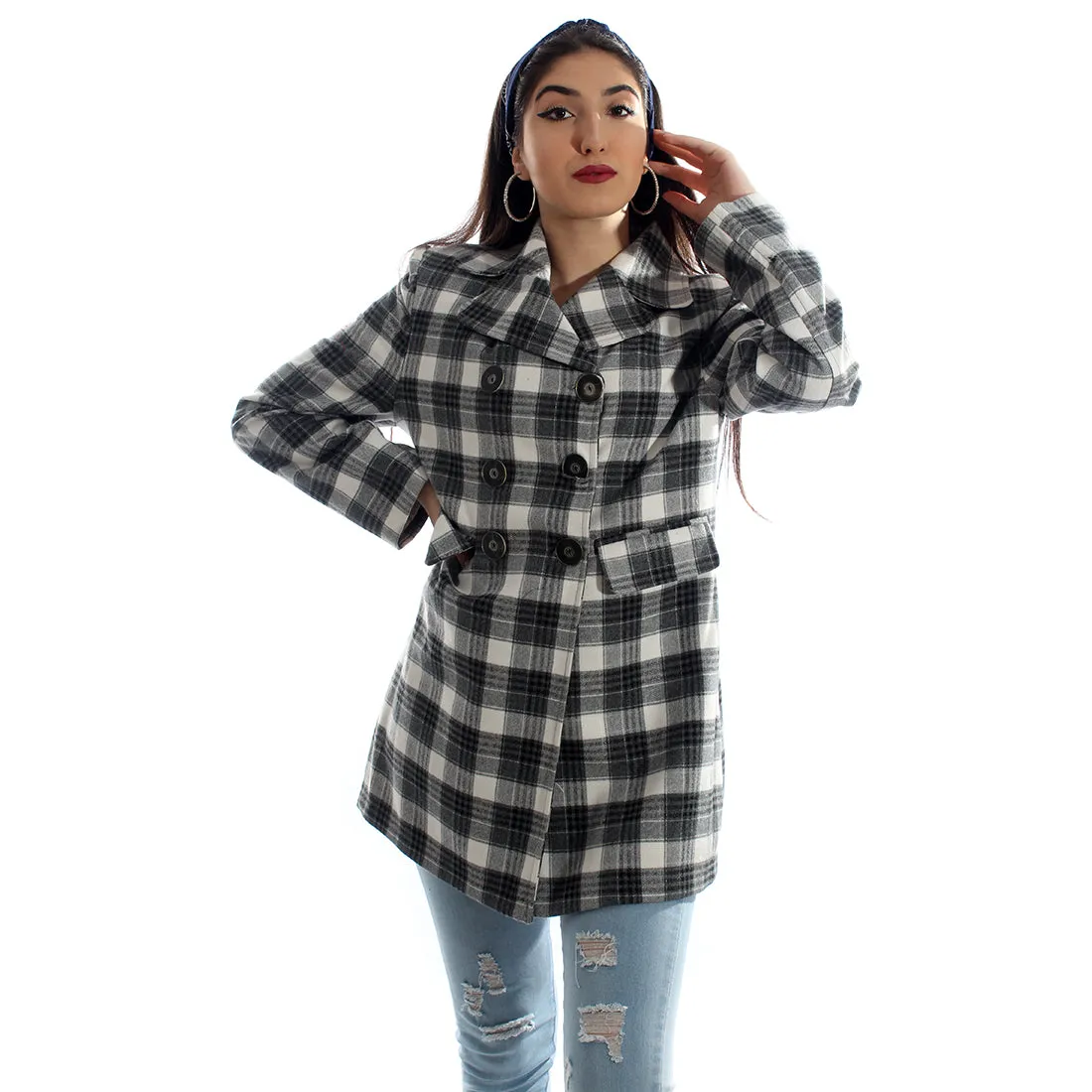 "Checked coat " -5988