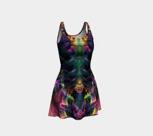 Rainbow Smoke Flare Dress