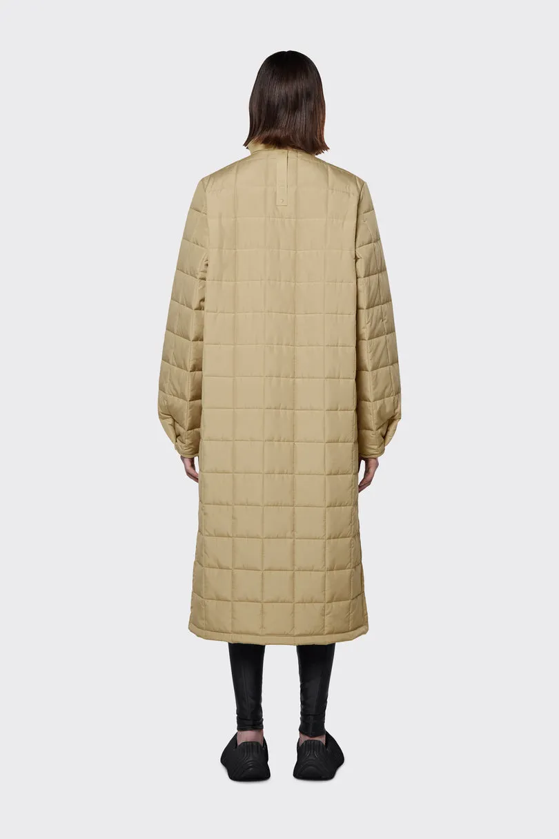 RAINS Liner Quilted W Coat | Sand