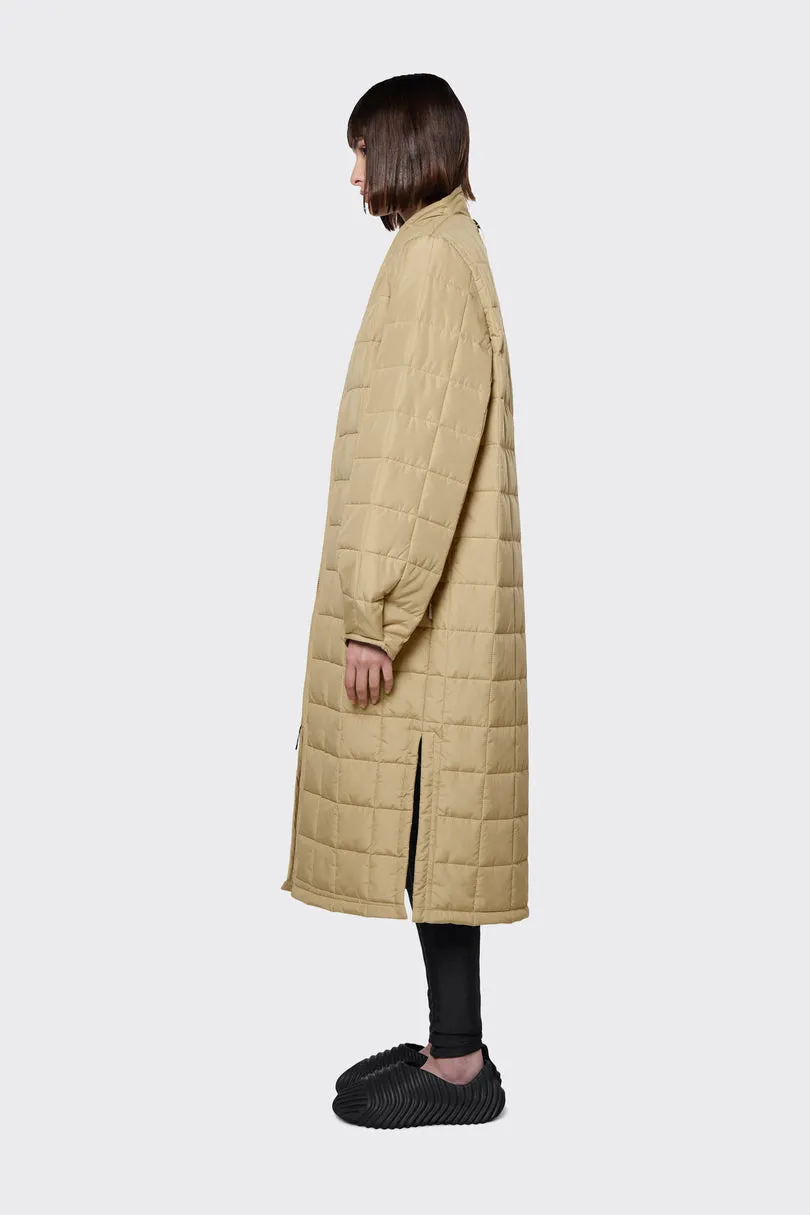 RAINS Liner Quilted W Coat | Sand