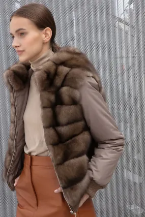 Russian sable fur jacket