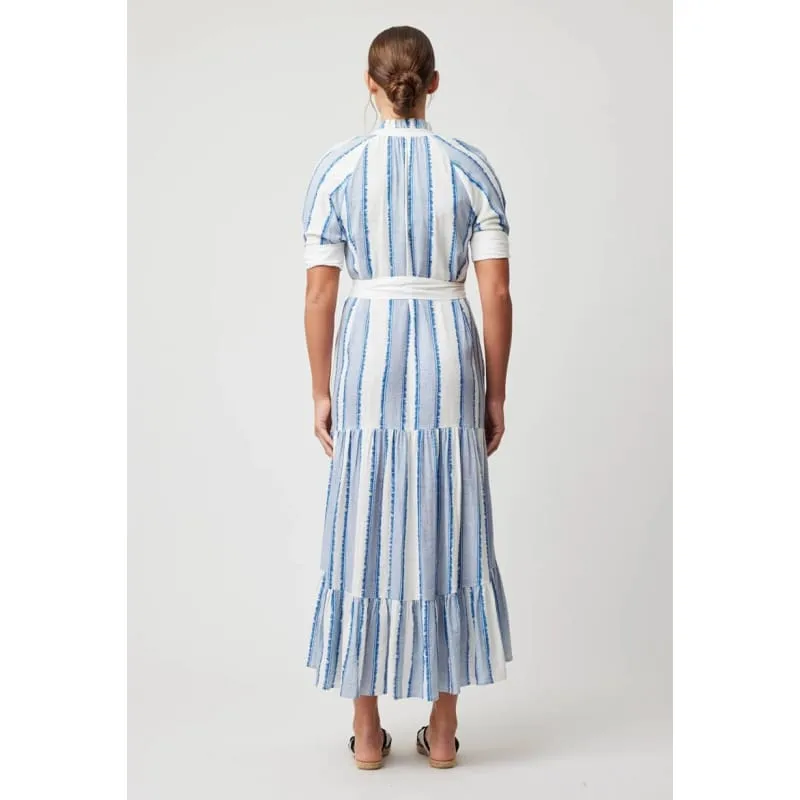 Scala Linen Viscose Maxi Dress | Sorrento Stripe