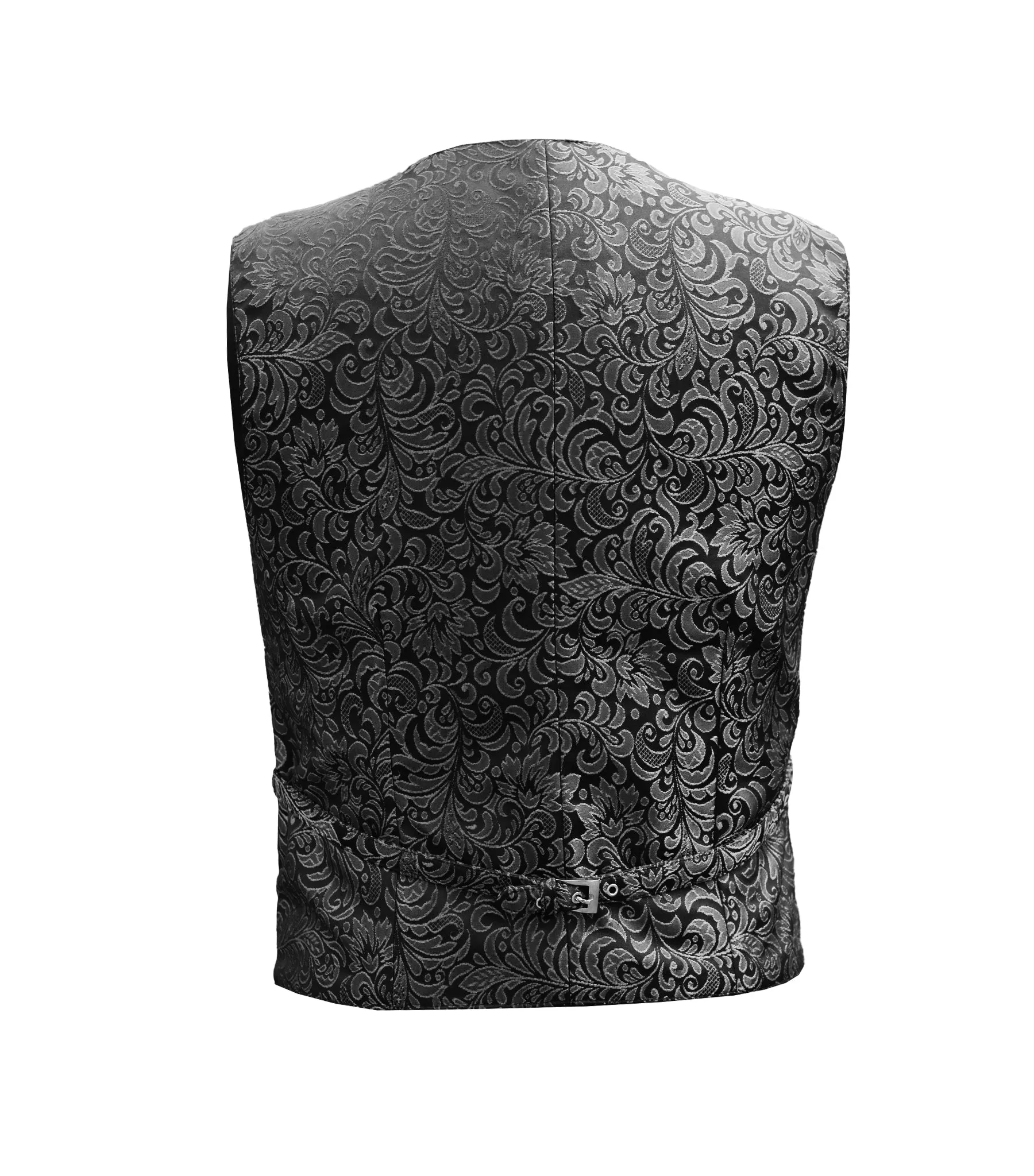 Silver Brocade Men's Waist Coat