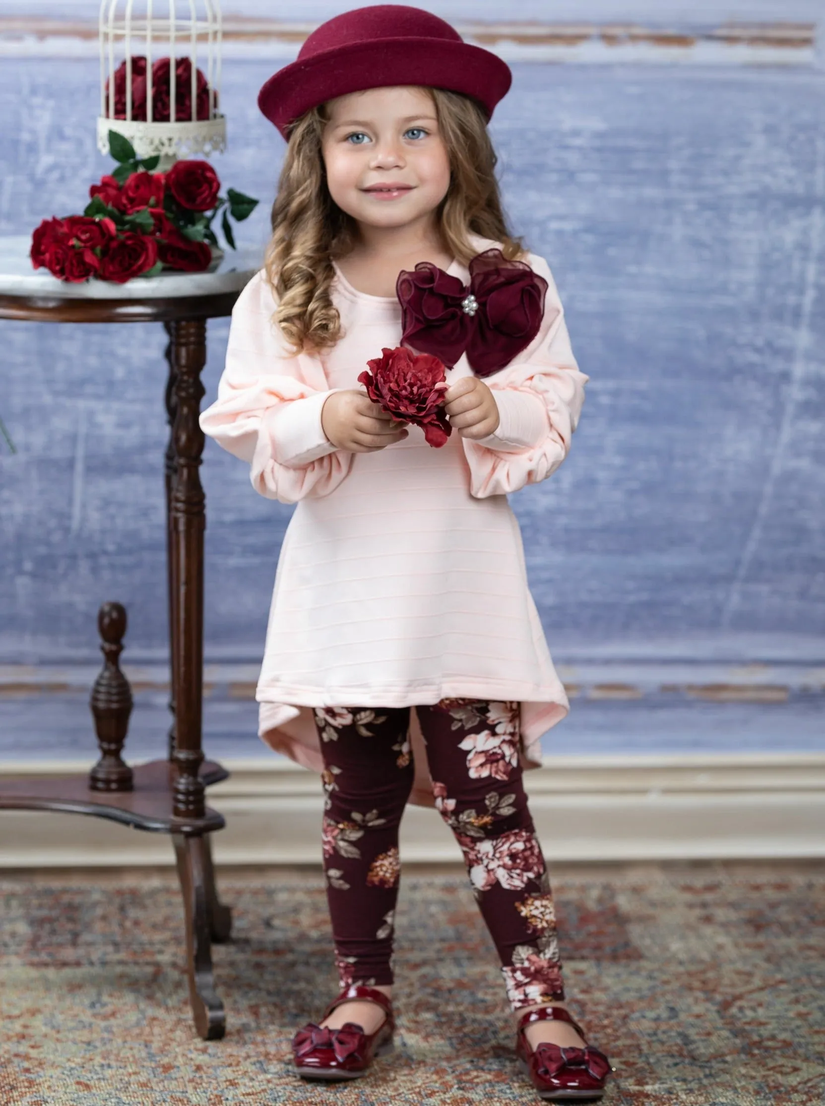 Sweet Thalia Tunic and Floral Legging Set