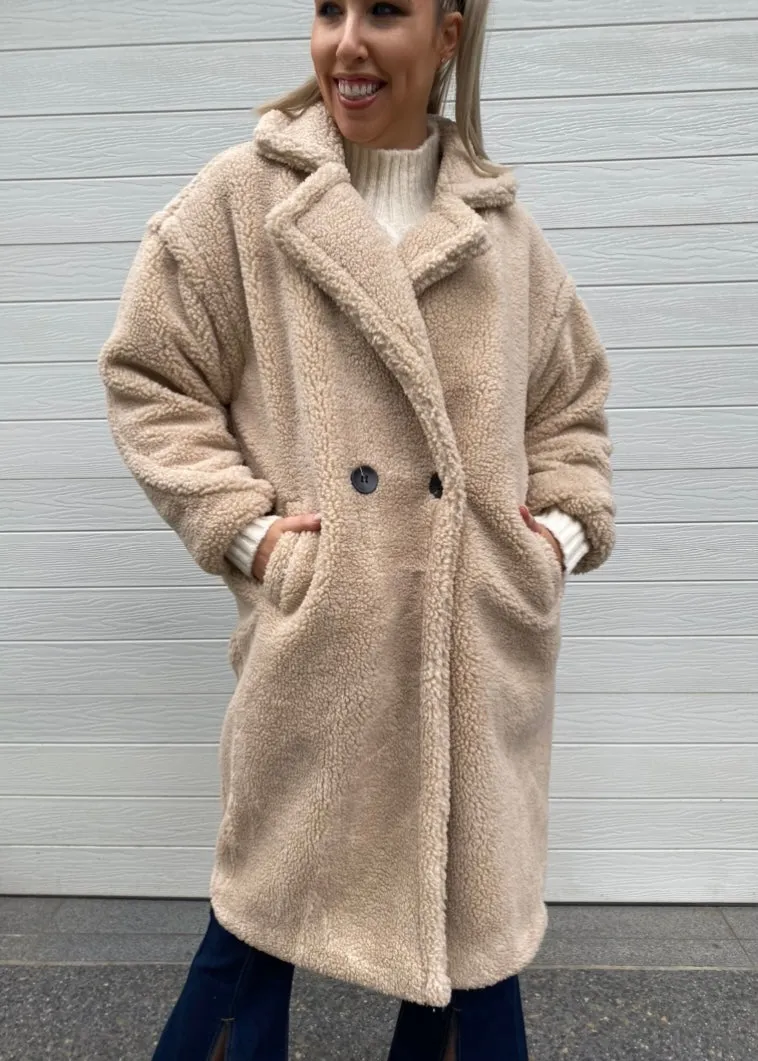 Teddy Coat - Neutral