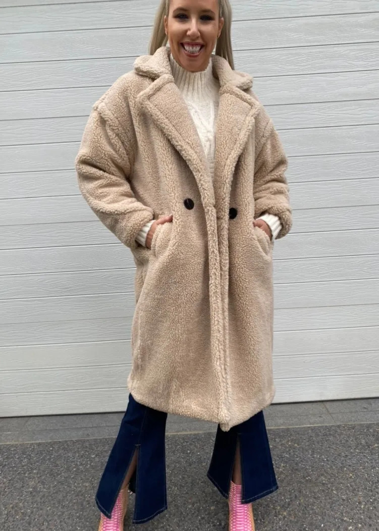 Teddy Coat - Neutral