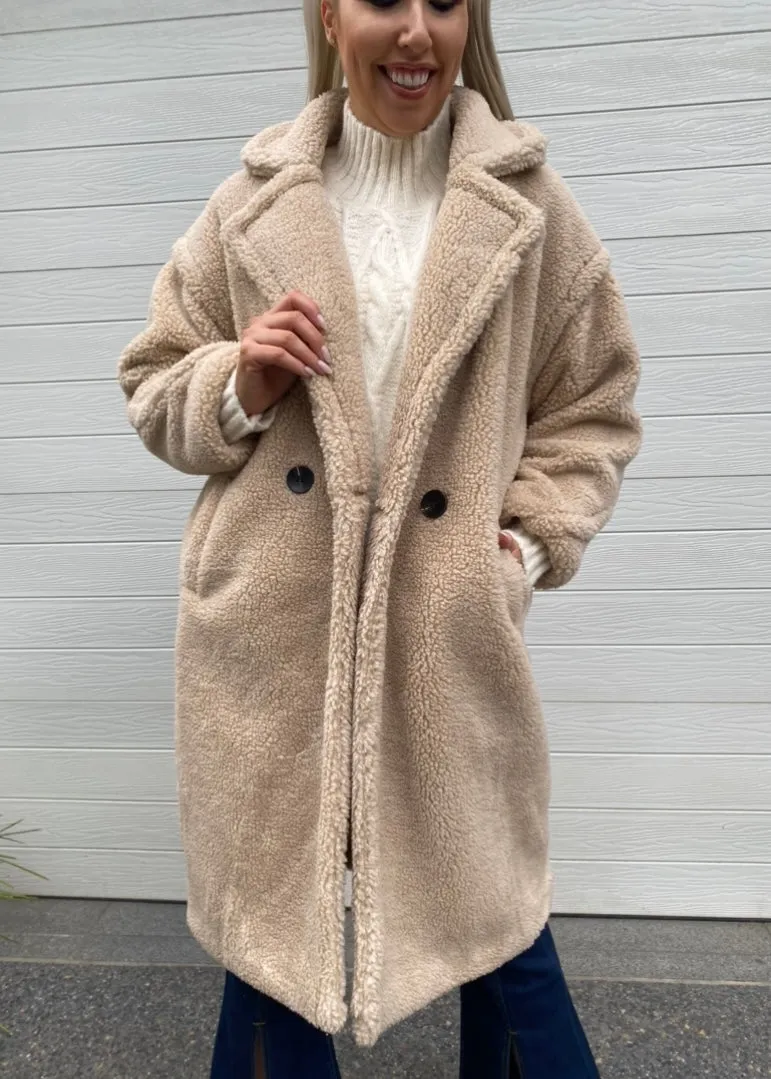 Teddy Coat - Neutral