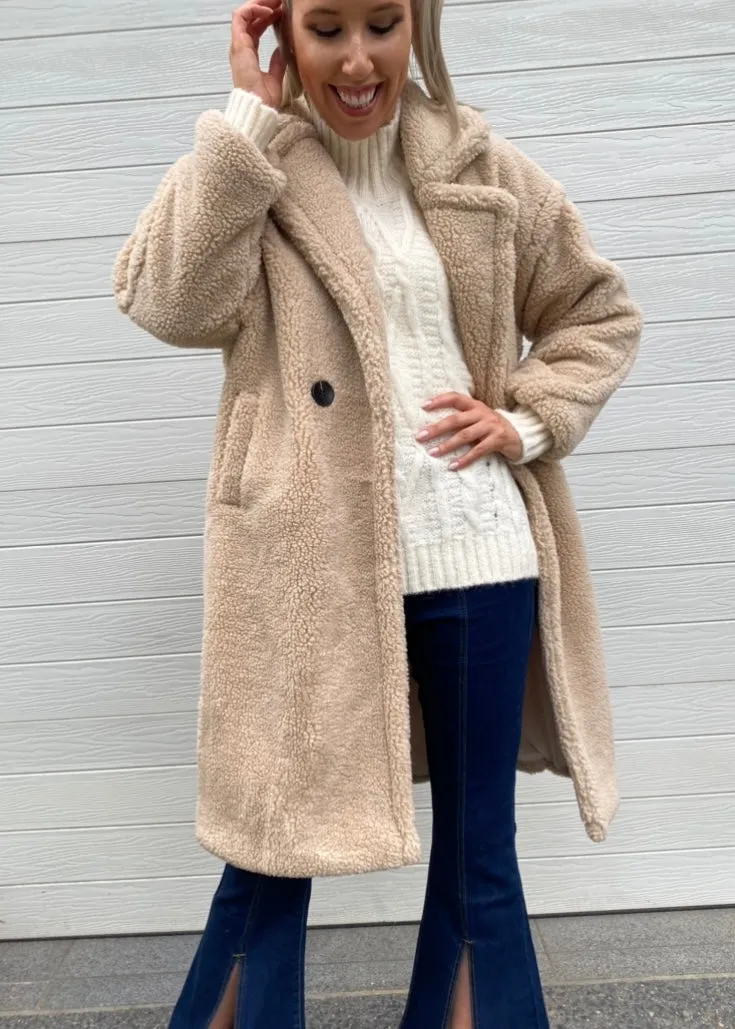 Teddy Coat - Neutral