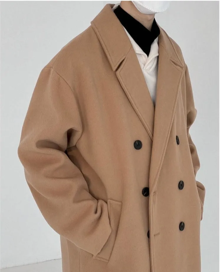 Thickened Woolen Mid-length Coat