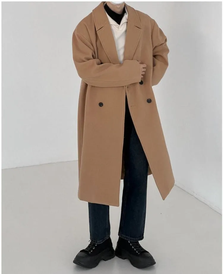 Thickened Woolen Mid-length Coat