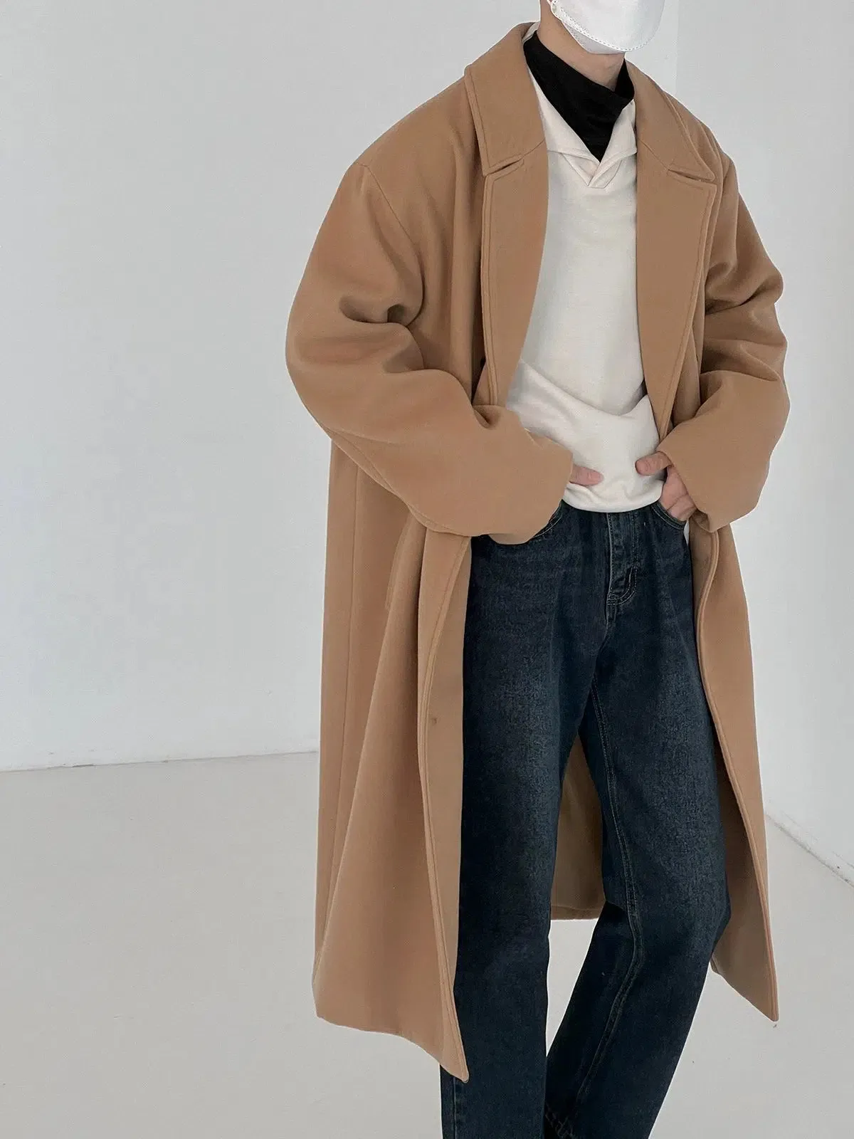 Thickened Woolen Mid-length Coat