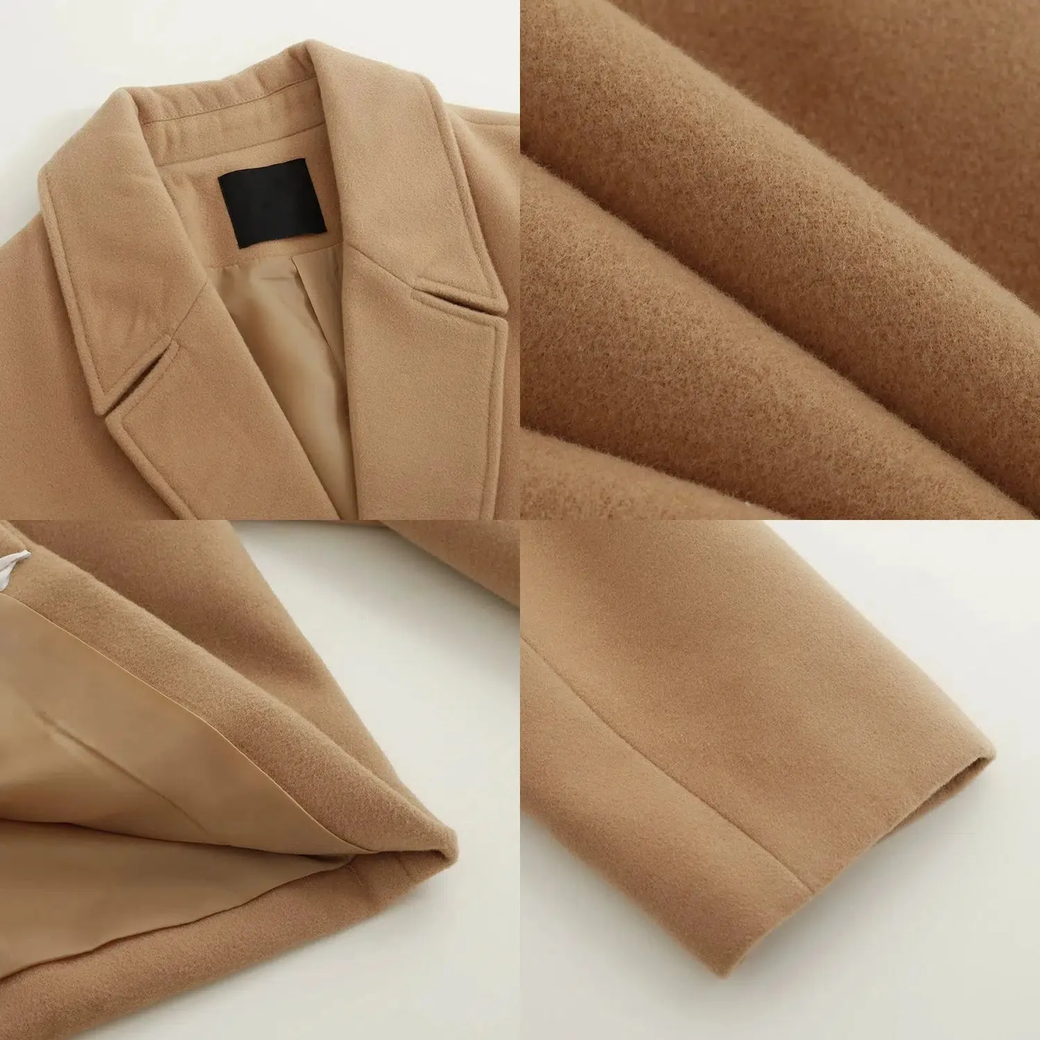 Thickened Woolen Mid-length Coat