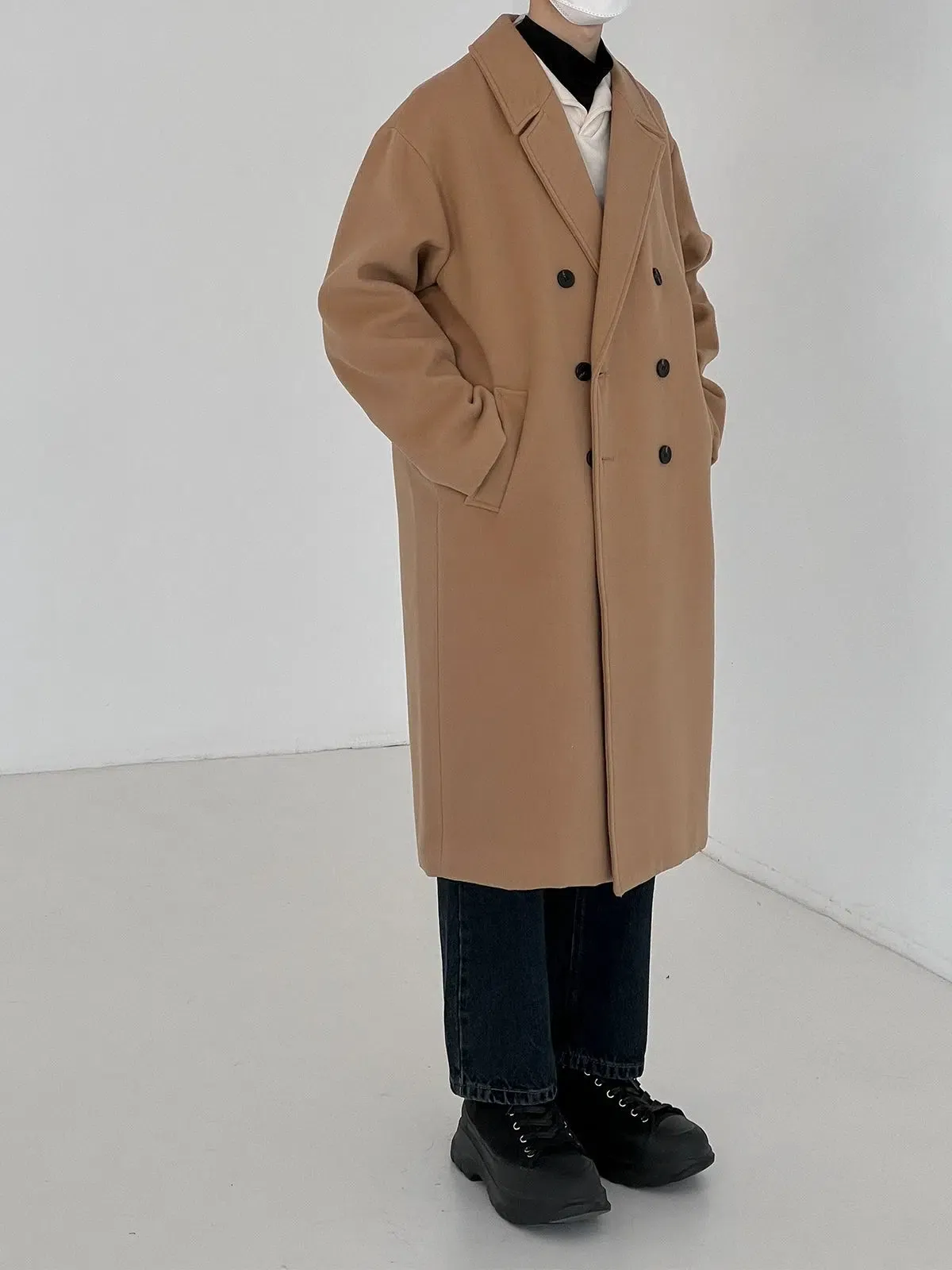 Thickened Woolen Mid-length Coat