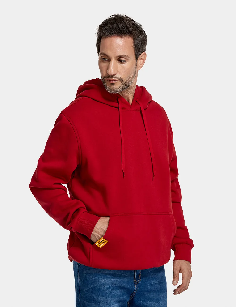 Unisex Heated Pullover Hoodie with Heating on Chests