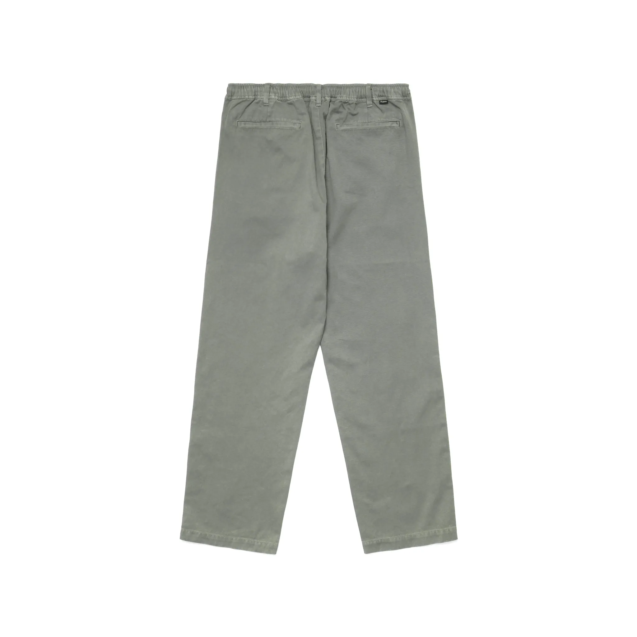 Washed Cotton Twill Cropped Chino Pant